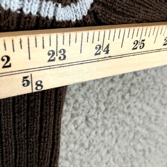 Vtg Arizona Jean Co Brown Sweater Crew Neck Size L 90s Skate y2k Blink Punk - Picture 4 of 5